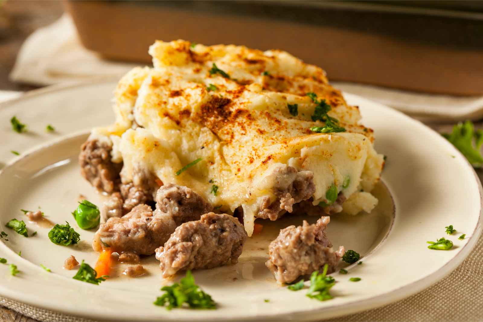 London Food Shepherds Pie de cerca