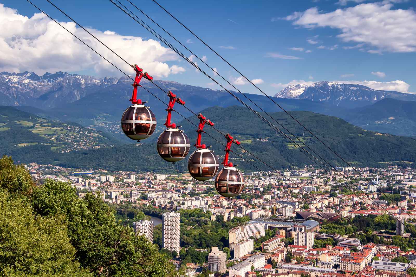 Cosas a hacer en Francia Cómo moverse en telecabina Grenoble Bastille