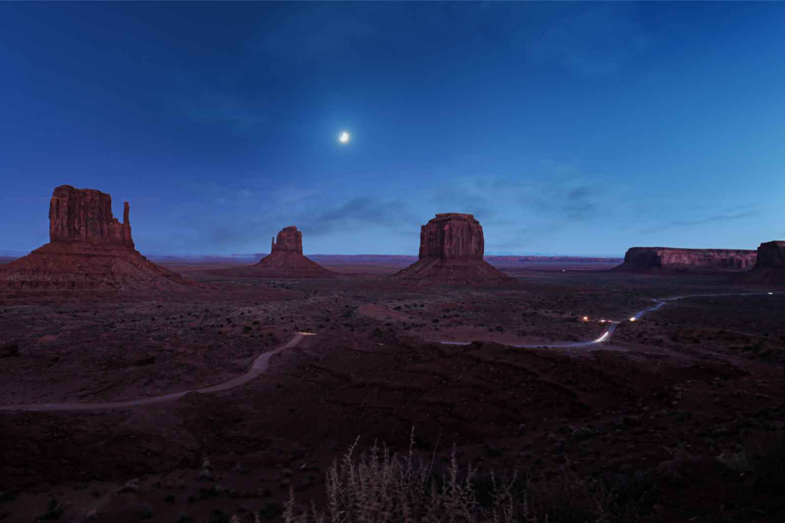 Monumento Valley Cuando visitar Vista nocturna