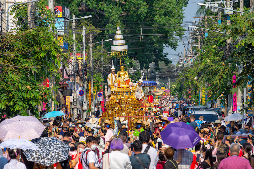 Desfile de Buda Phra Singh