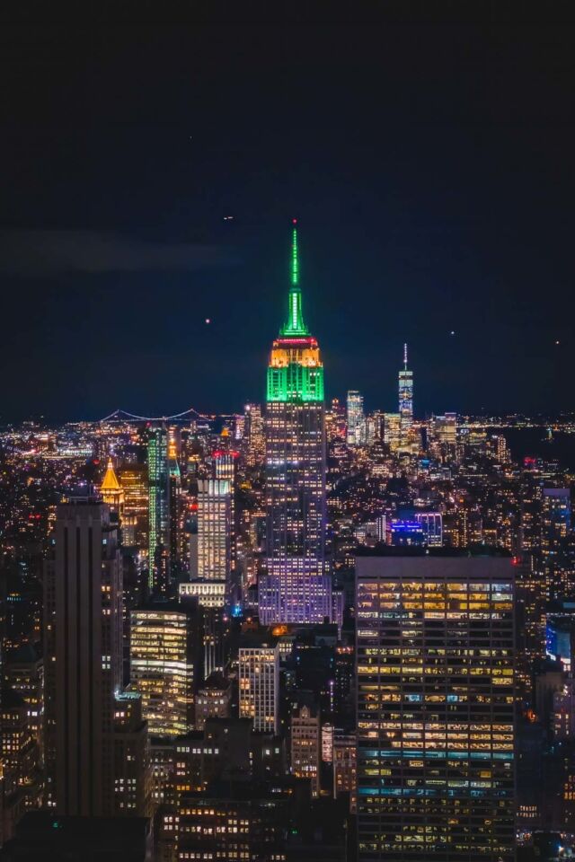 Vista de Nueva York en el nicho desde el Rockefeller Center