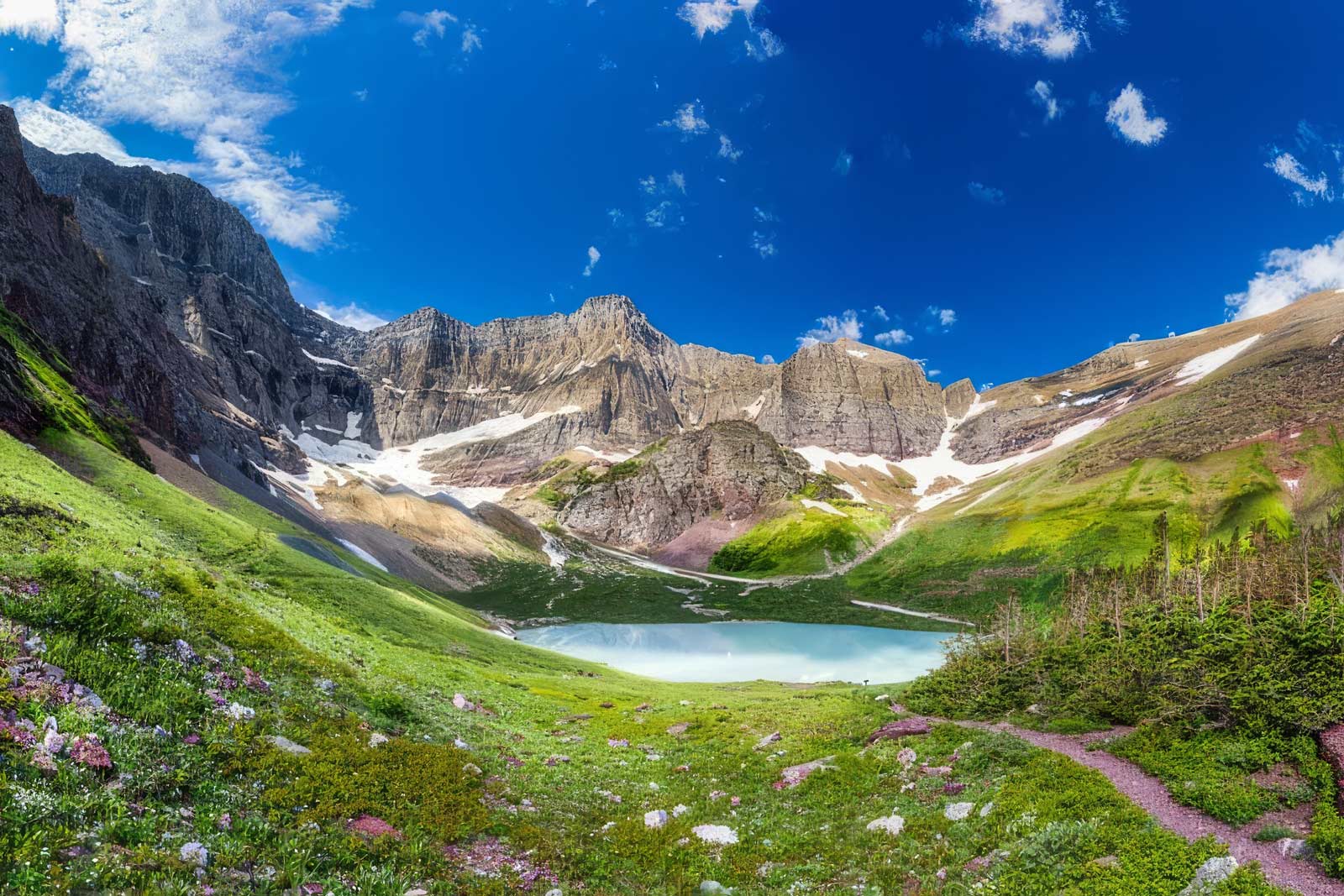 Mejores lugares para visitar en verano Parque Nacional Glacier de EE.UU.