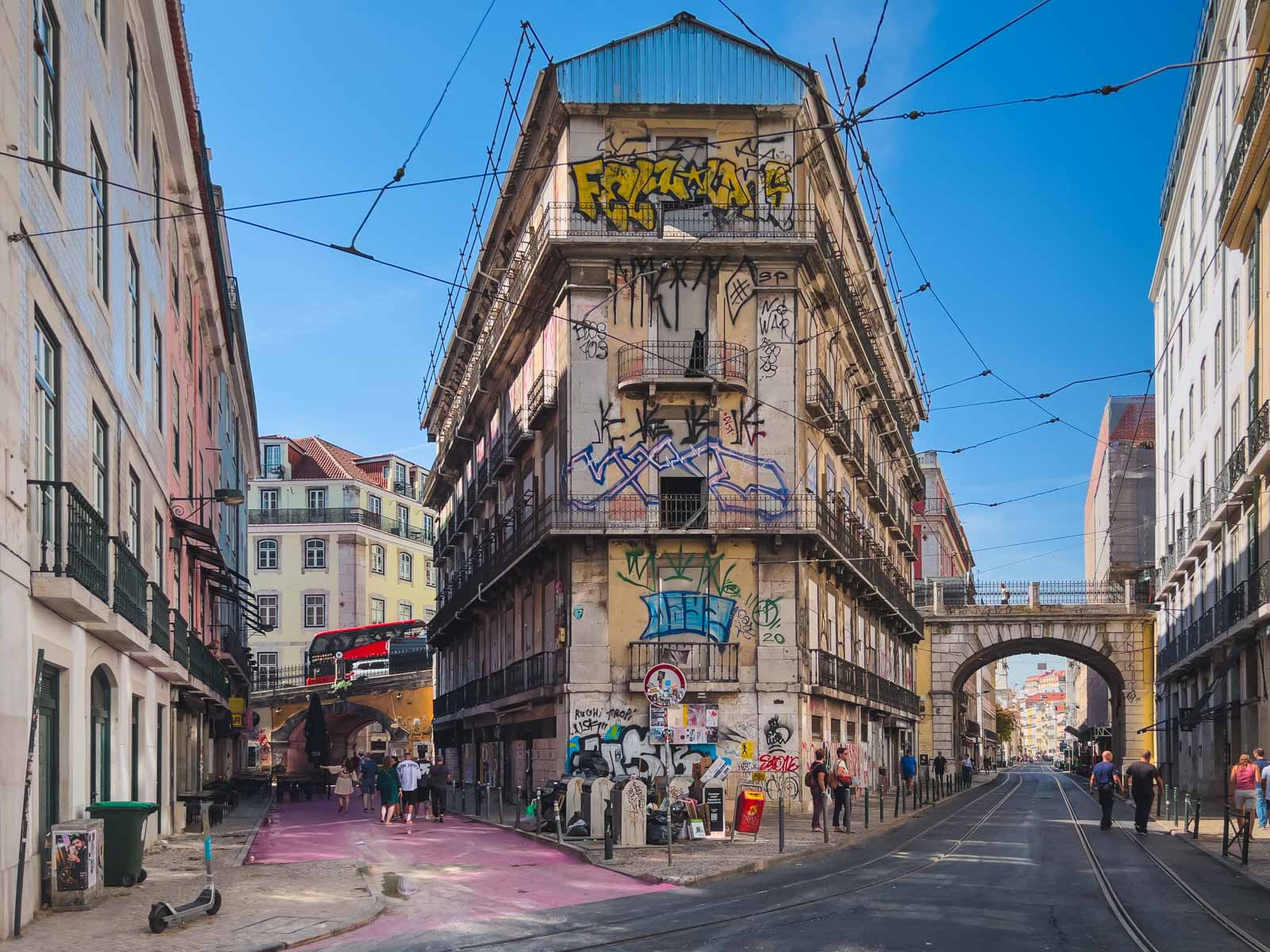 Arquitectura del Barrio Alto en Lisboa