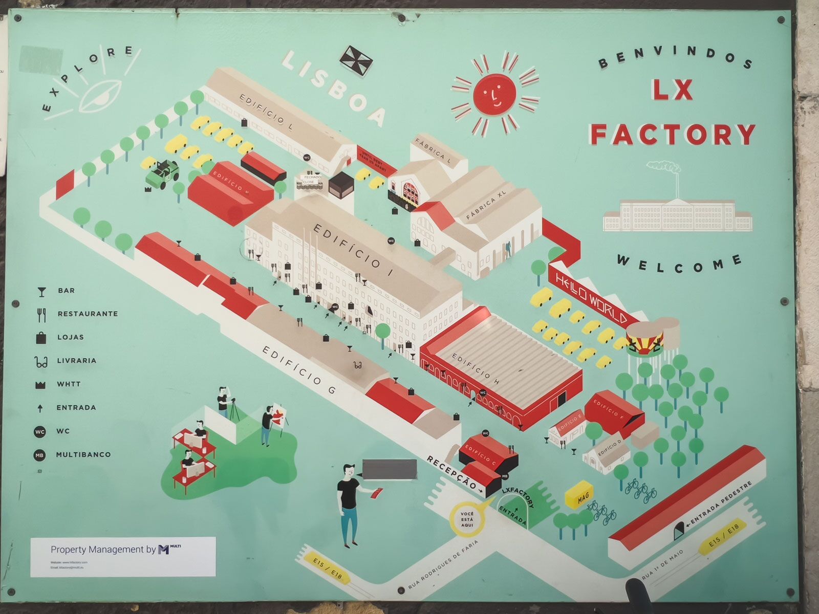 LX Factory Map en Lisboa, Portugal