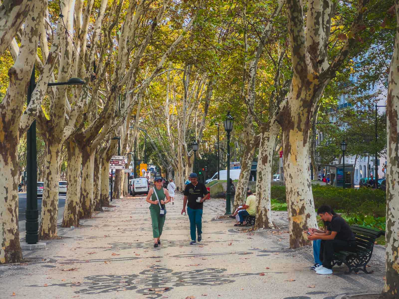 itinerario lisboa acenida da liberdade