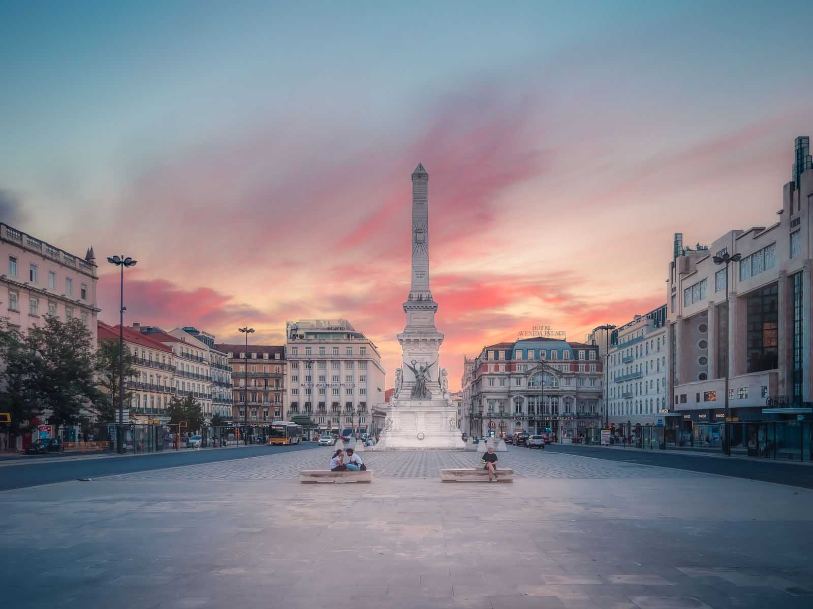 itinerario de lisboa plazas