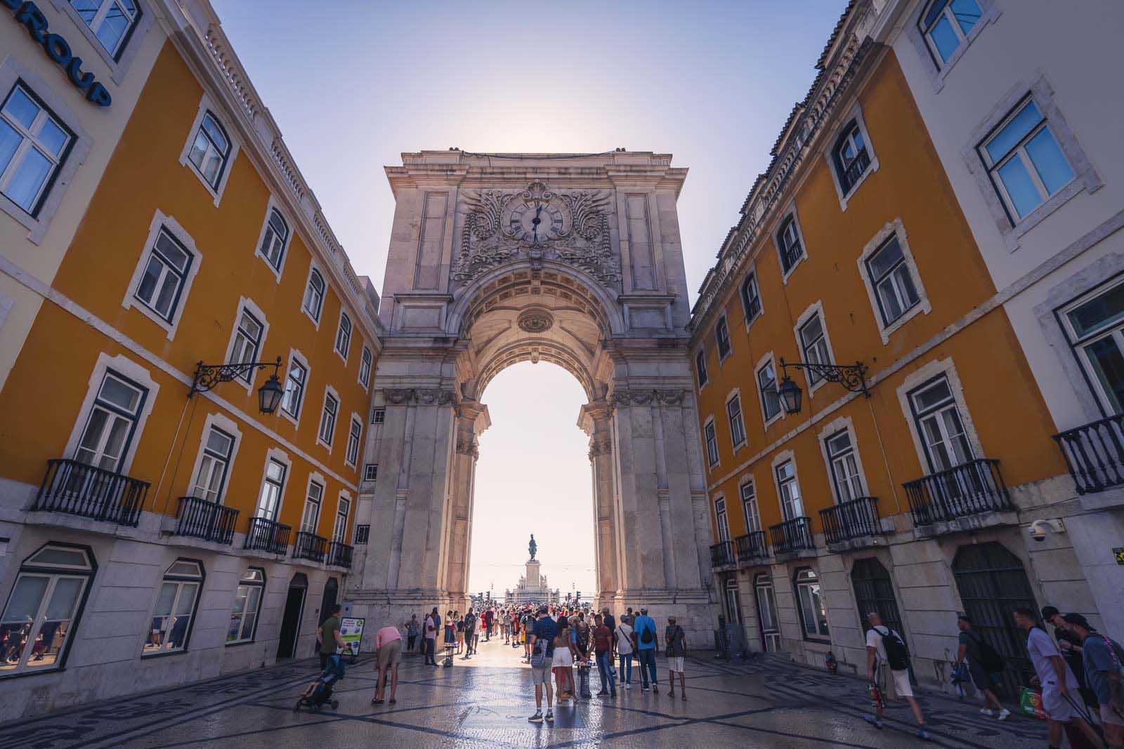 3 días en lisboa portugal arco la rúa agusta