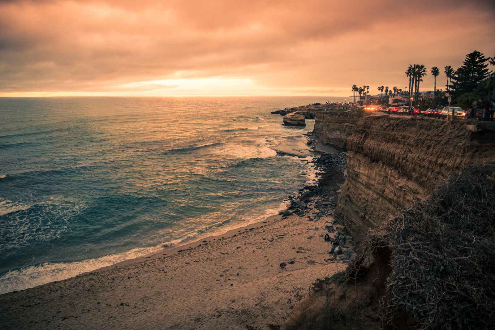 mejores playas de San Diego Sunset Cliffs Point Loma