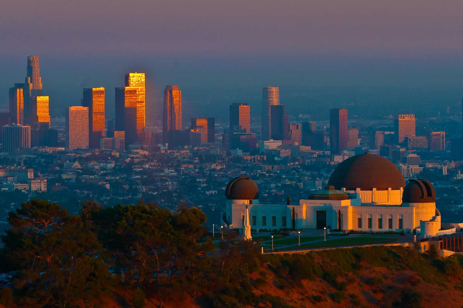 Griffith Park en LA cerca del barrio de Silver Lake