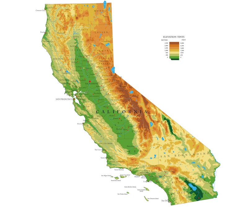 Mapa de California