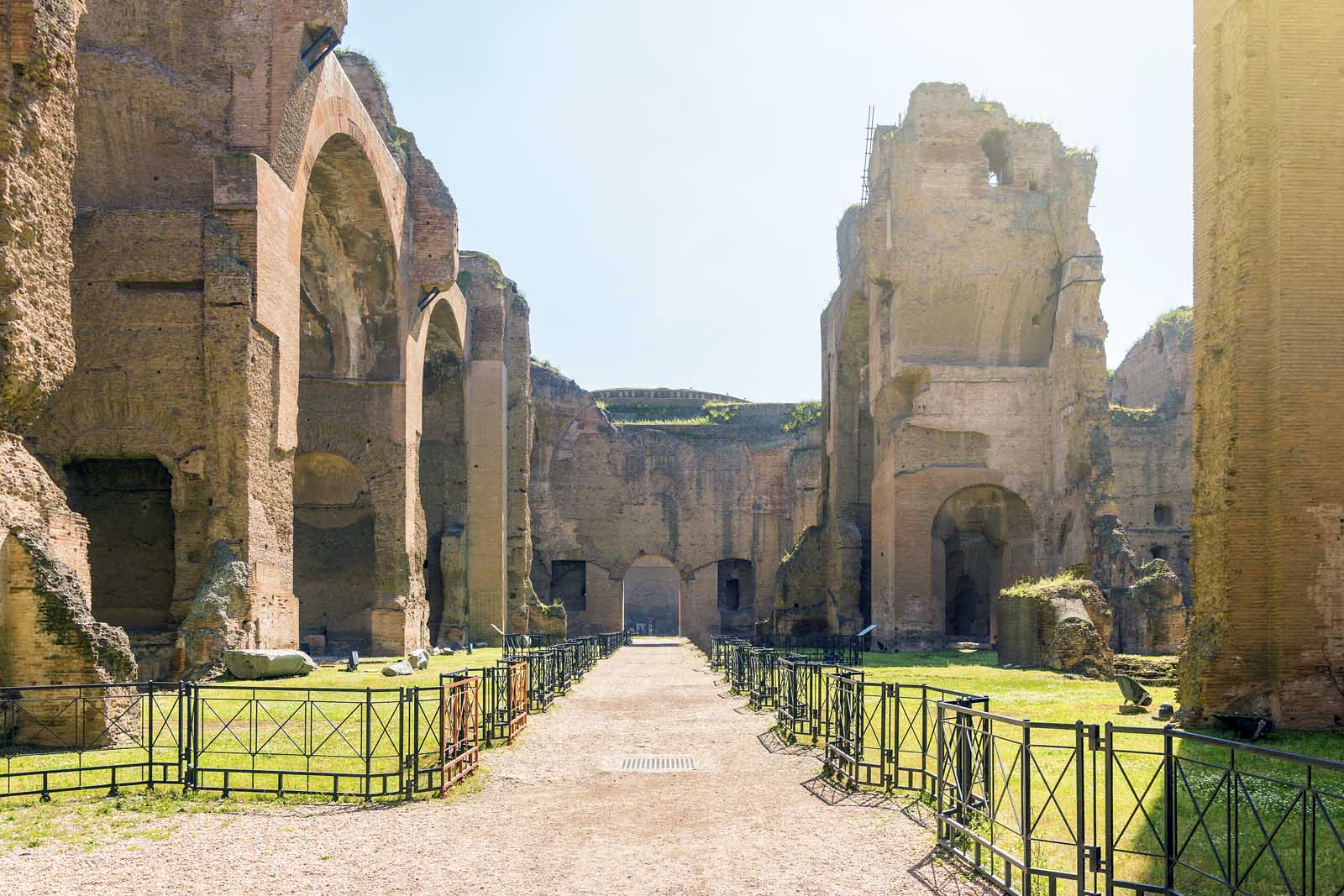 Términos de Caracalla zona Aventino-Testaccio en Roma