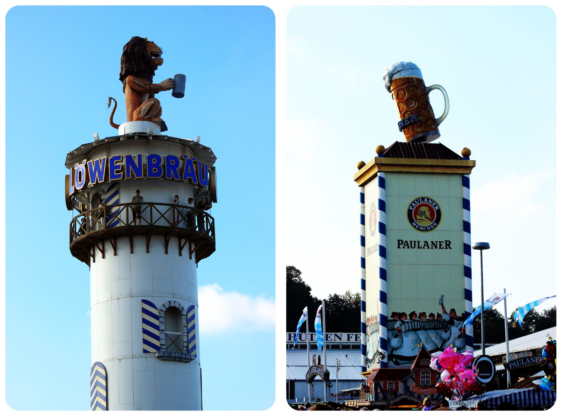 Torres de la cervecería Oktoberfest