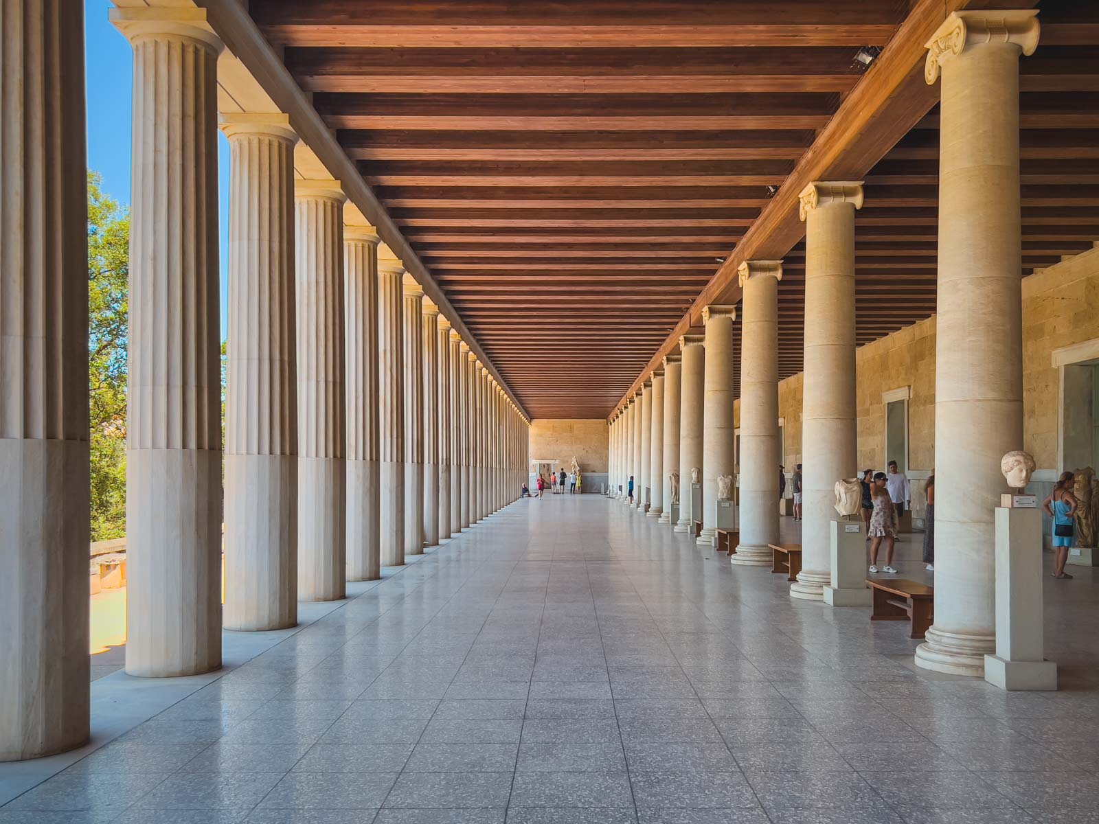 Stoa de Attalos en la Antigua Ágora de Atenas