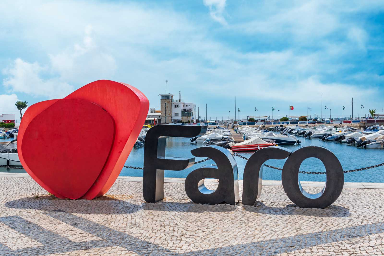 El borde oriental de Algarve con vistas al océano Atlántico.