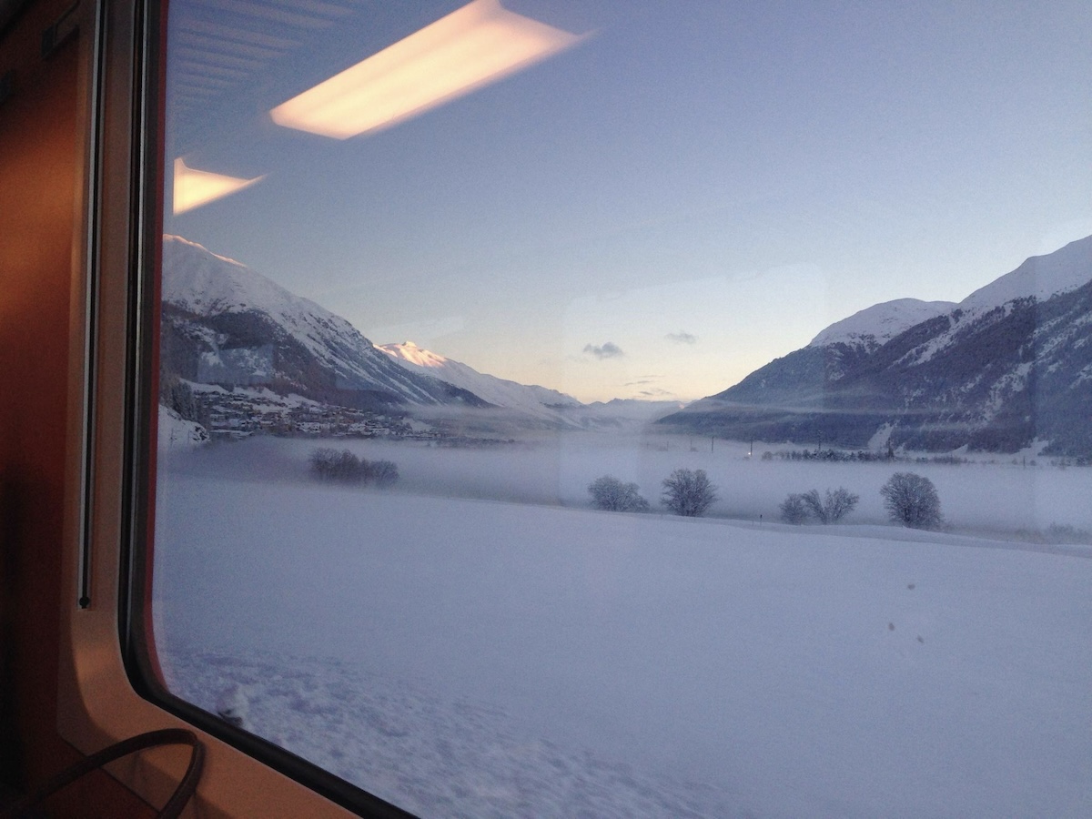 Tren en St. Moritz