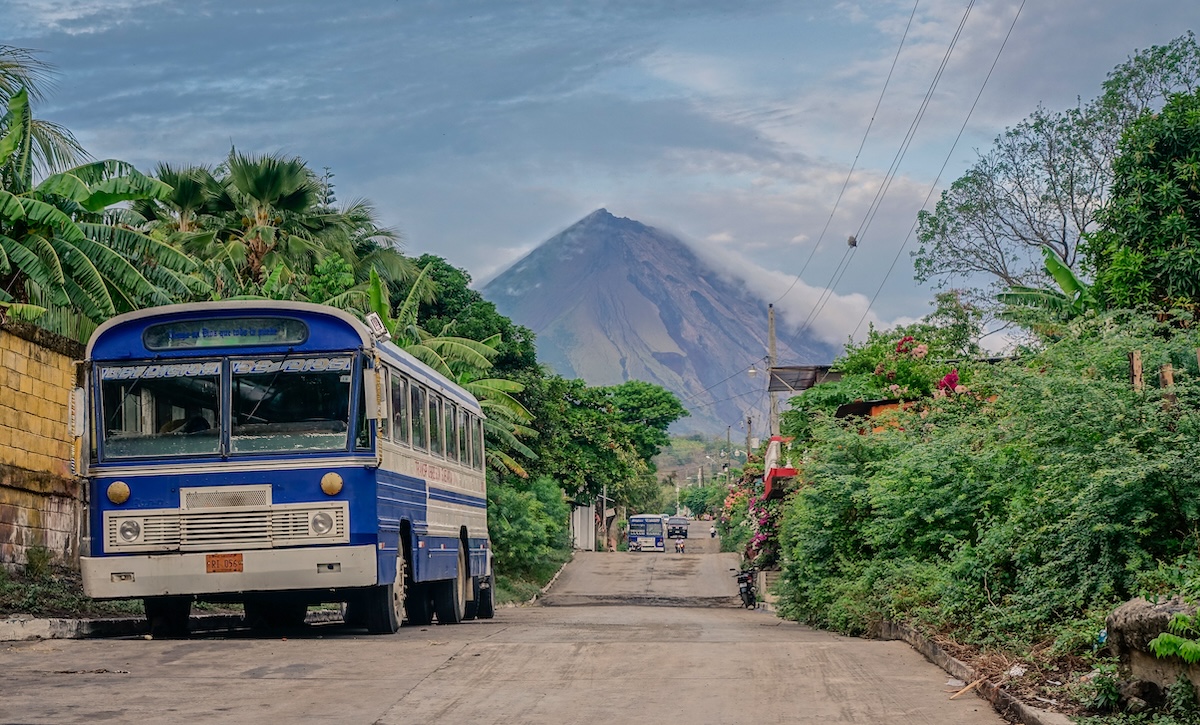 Carretera de la isla de Ometepe