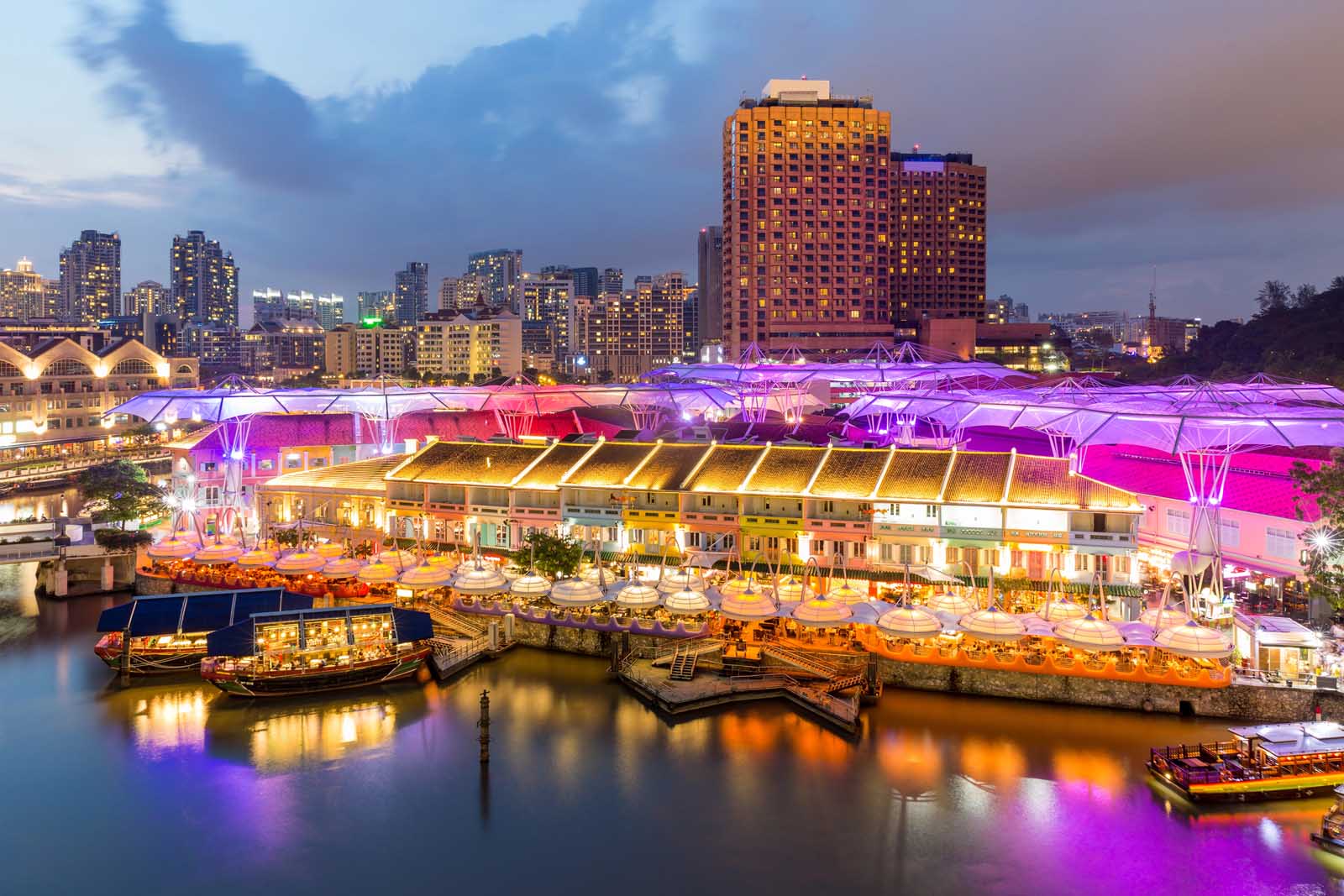 Clarke Quay Singapur edificios coloniales