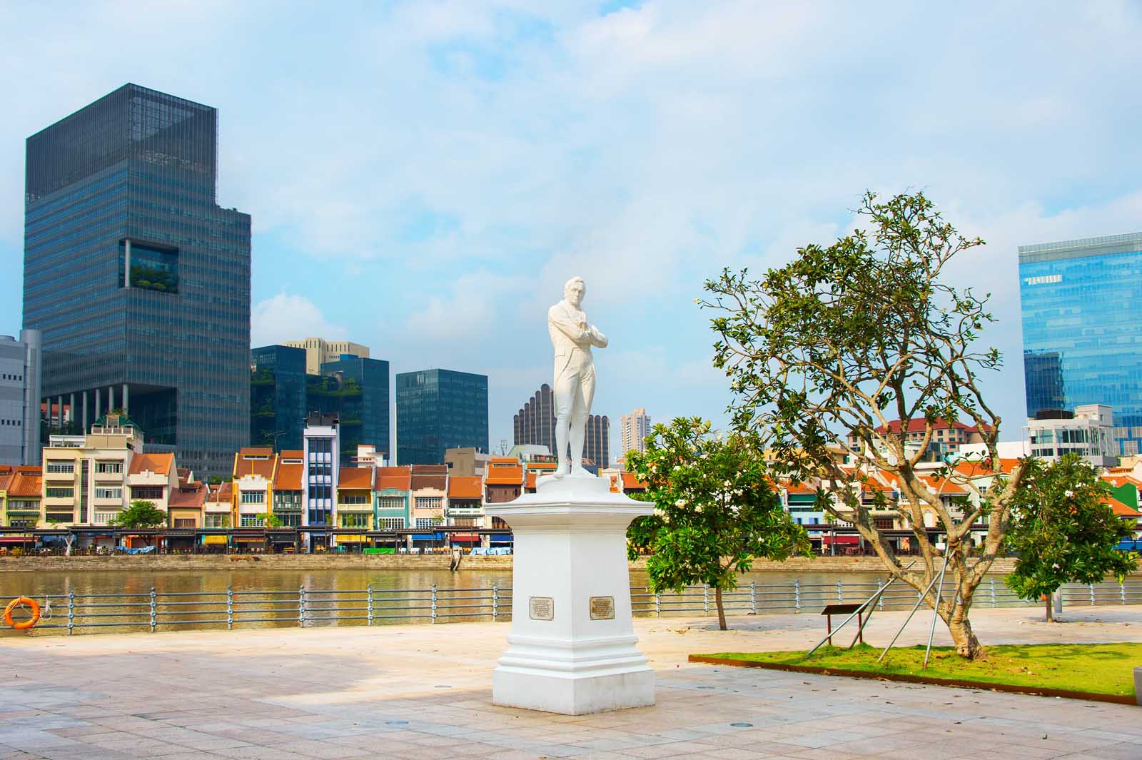 Monumento a Tomas Stamford Raffles en Singapur