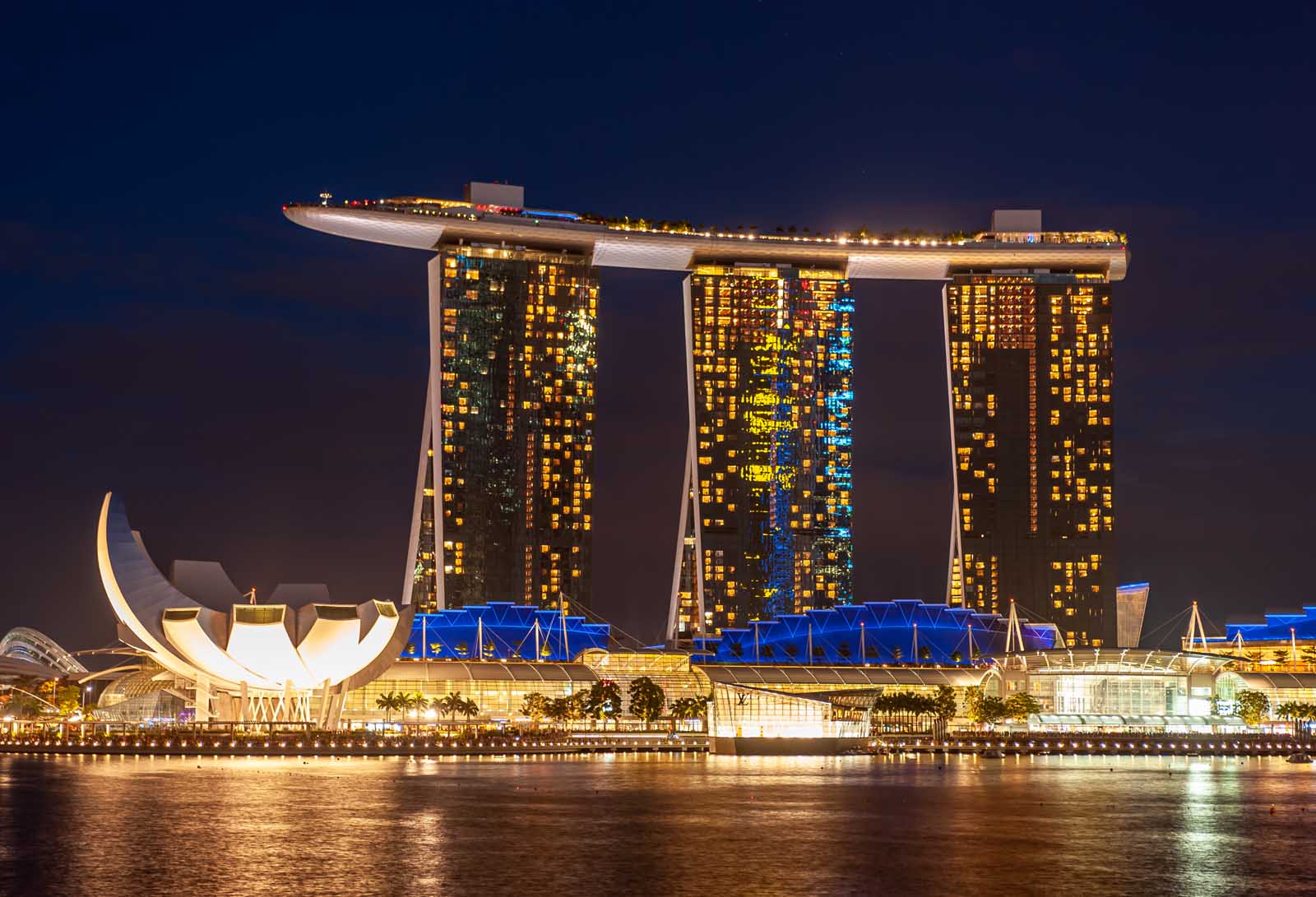 Zona de Marina Bay en Singapur