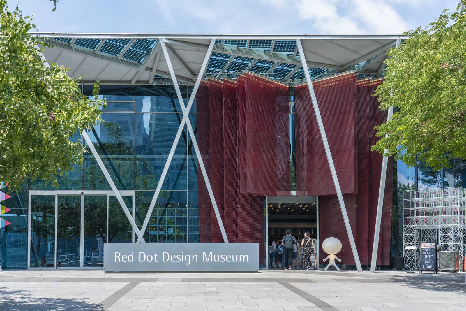 Red Dot Design Museum en la zona de Marina Bay de Singapur