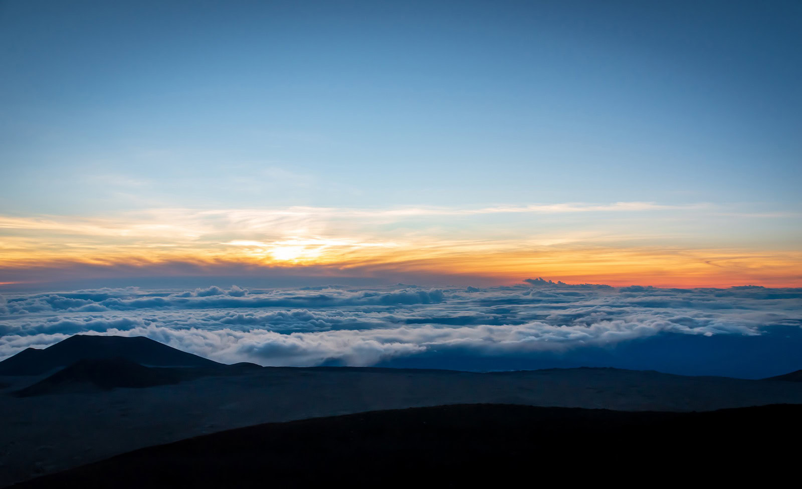 La montaña más alta de Mauna Kea en Hawai