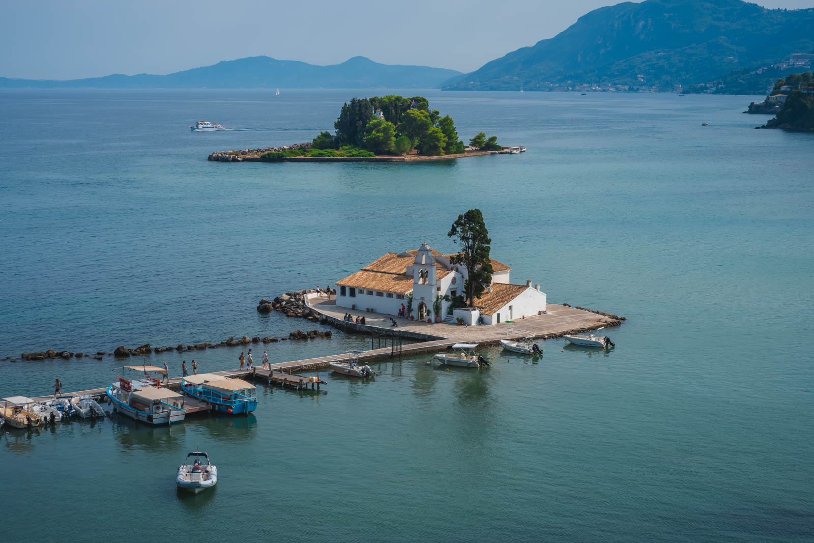 isla del ratón Corfú, Grecia