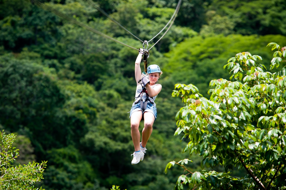 Tirolina en Costa Rica