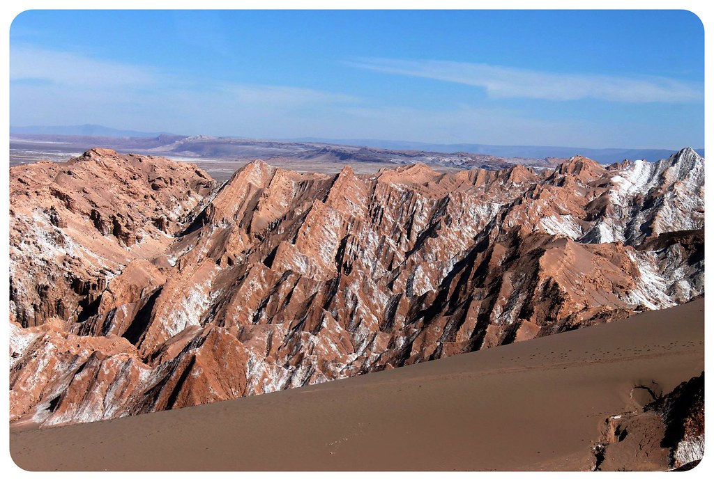 Paisaje lunar del desierto de atacama, Chile