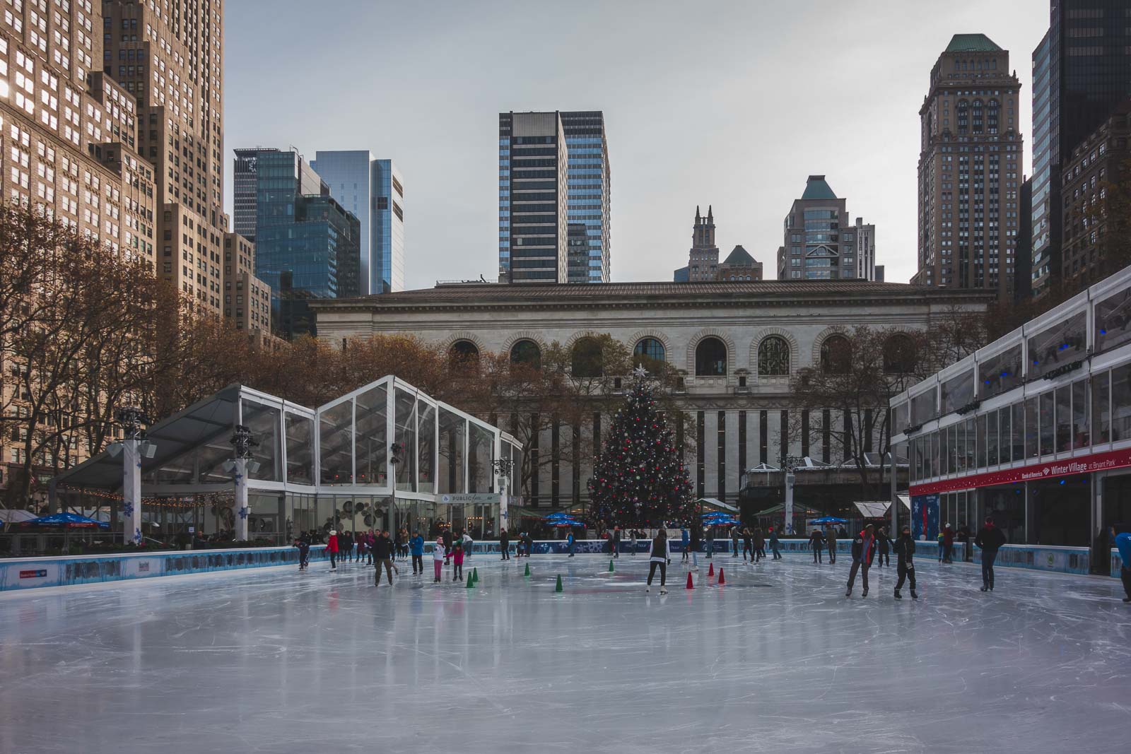 Principales destinos de invierno en Estados Unidos Bryant Park Nueva York